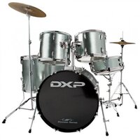 DXP Pioneer TX04 Standard/Rock Drum Kit in Gun Metal Grey