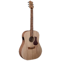 Pratley SL Dreadnought Solid Top Qld Blue Fig Acoustic Steel String Guitar, Layered Maple Back & Sides w/pickup [PRSLD-E-MF]