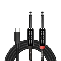 Kirlin USB-C to Dual 1/4" Mono Y-Cable