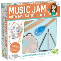 Music Jam with Ms Sarah Jane Wooden Kids Percussion Set