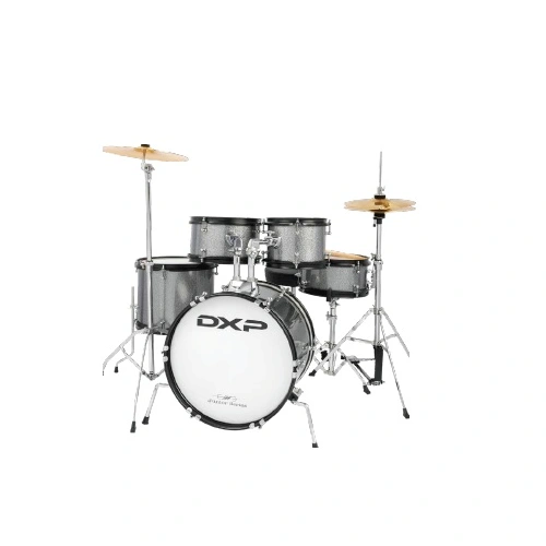 DXP TXJ7 Junior Kids Acoustic Drum Kit in Silver