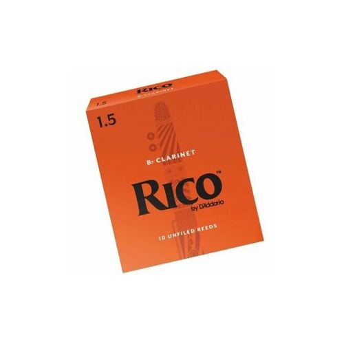 Rico By D'Addario Bb Clarinet Reeds 10 Pack [Strength: 1.5]