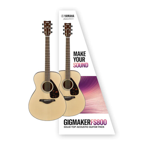 Yamaha GIGMAKERFS800 Solid-Top Acoustic Guitar Pack