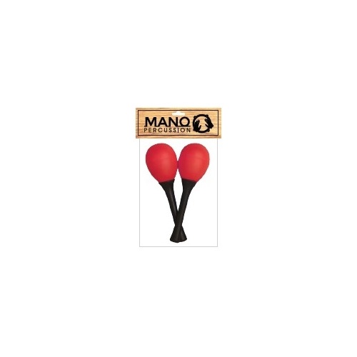 Mano Percussion Egg Shaped Maracas [colour: Red]