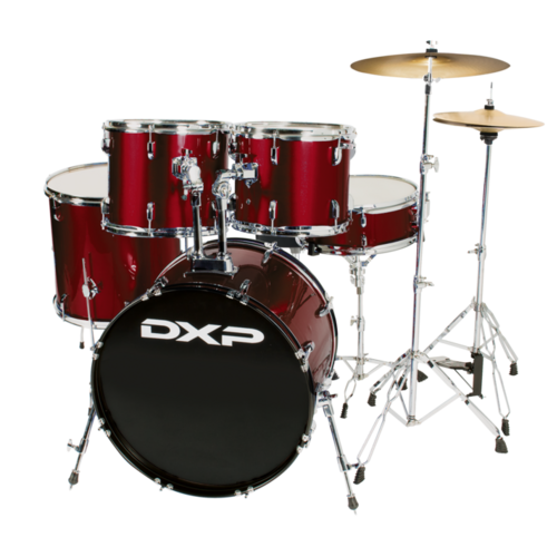 DXP Pioneer TX04 Standard/Rock Drum Kit in Red