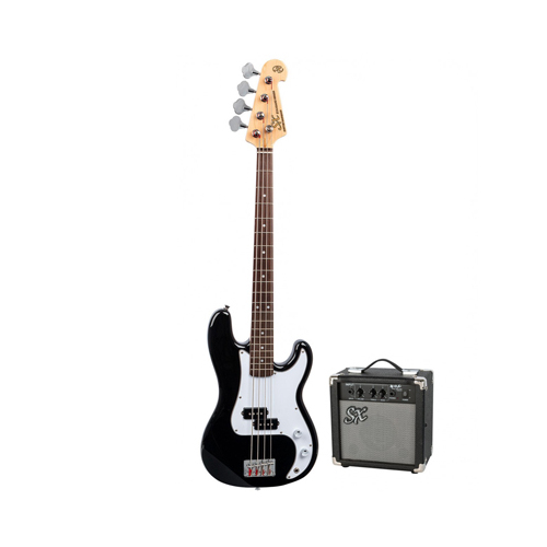 SX 3/4 Size Bass and Amp Guitar Package