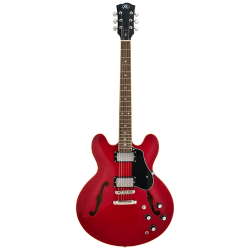 SX SEL6TRD Semi-hollow electric guitar.