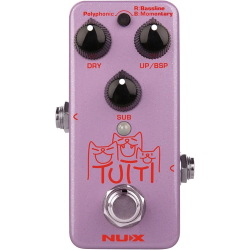 NUX TUTTI Polyphonic Octave Pedal – Compact Guitar Octave Effect