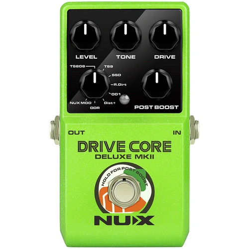 NUX Drive Core Deluxe MKII Overdrive Pedal – 8 Analog Drive Circuits