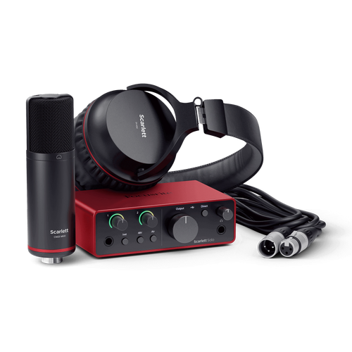 Focusrite Scarlett Solo Studio Bundle – Audio Interface & Mic