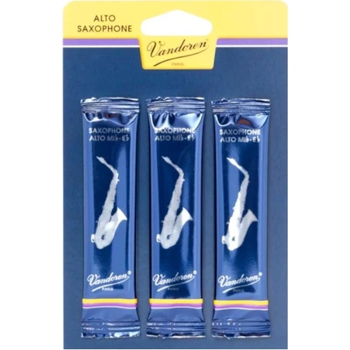 Vandoren Alto Sax Reeds Traditional – Pack of 3