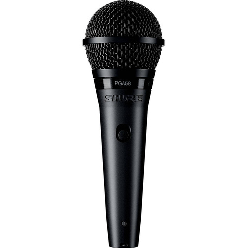 Shure PGA58 Cardioid Dynamic Vocal Microphone with XLR-XLR Cable