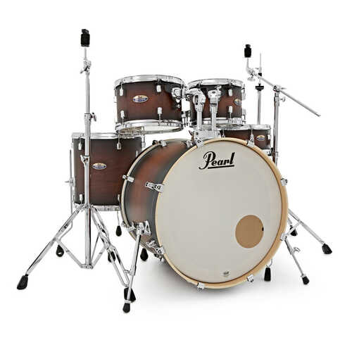 Pearl Decade Maple Fusion Plus with 930 Hardware Package Drum Kit in Brown Satin Burst
